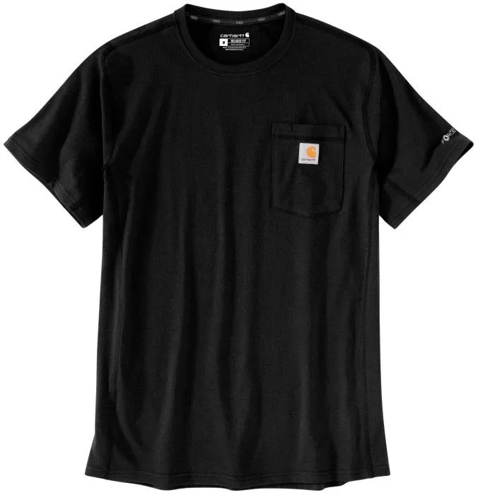 Carhartt Men’s Carhartt Force Relaxed Fit Midweight Short-Sleeve Pocket T-Shirt Black
