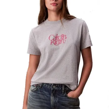 Ss Fitted Script Calvin Klein Te