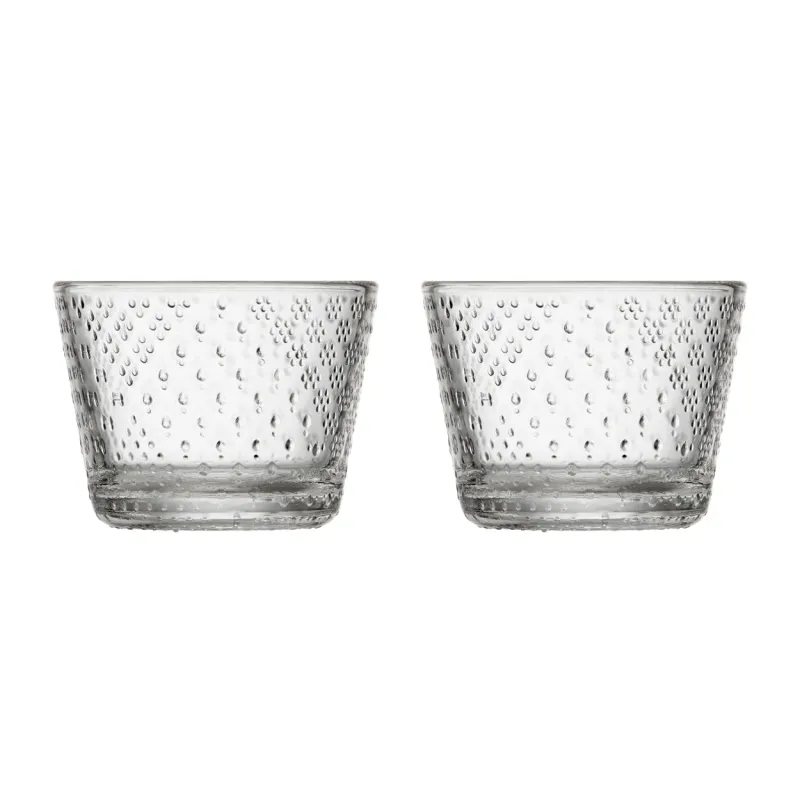 Iittala – Tundra – 2 st Whisky / Selter glas 16 cl klar Design Oiva Toikka