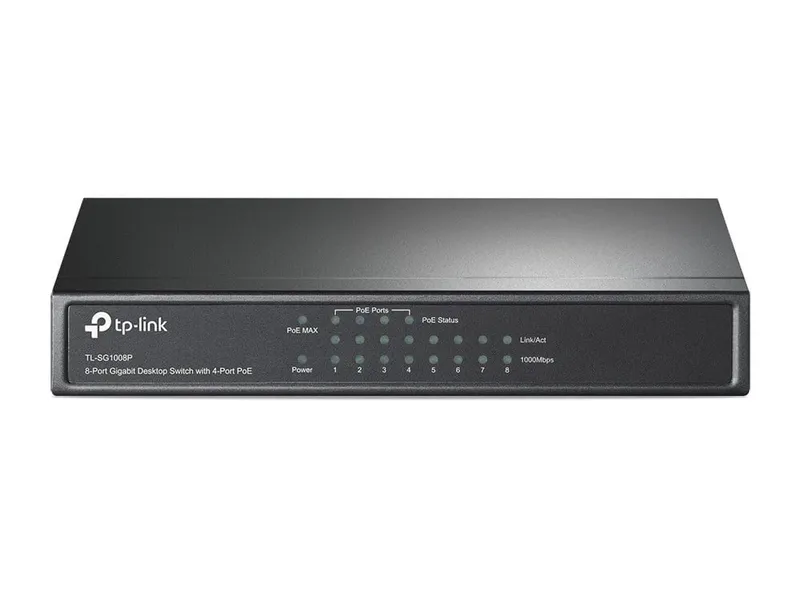 TP-Link TL-SG1008P - switch - 8 portar - ohanter