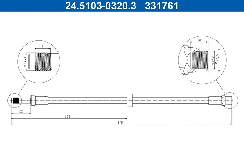 Bromsslang ATE 24.5103-0320.3