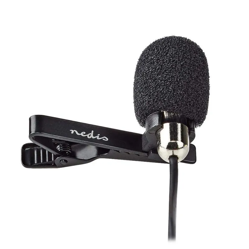 Mikrofon NEDIS Klämma/Mygga 3,5 mm svart