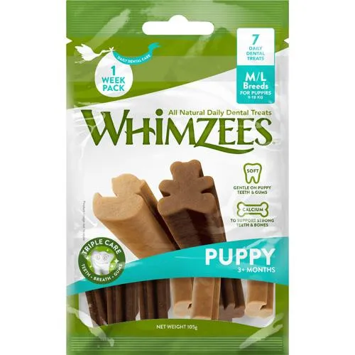 Whimzees tuggben, Puppy, M, påse m/14 st. (WHZ20