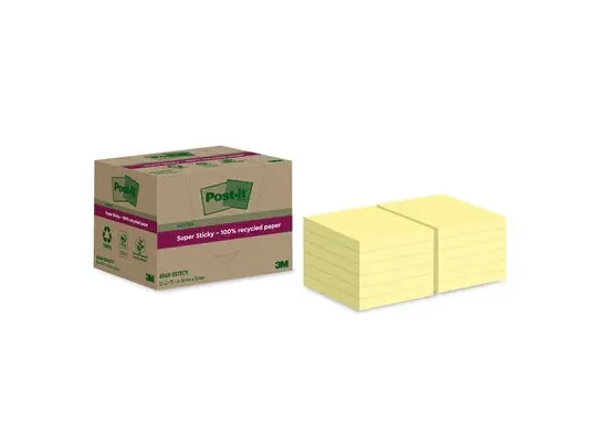 Notes POST-IT SS 76x76mm rec gul 12/fp