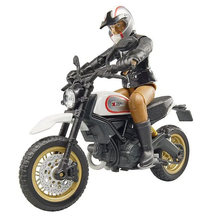 Bruder Figur m. Scrambler Ducati Desert Sled – bworld – 63051