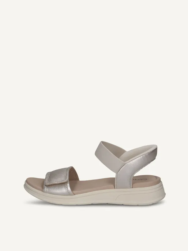 CAPRICE Sandal, metallic, made of Leather without heel, Size 39 (#2088)