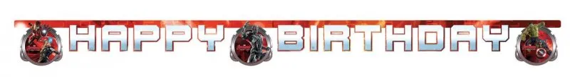 Banderoll Avengers age of ultron formklippt