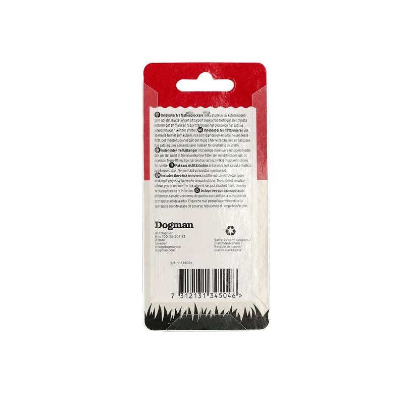 Dogman Kofot Stil Fästingborttagare Set (3-Pack)