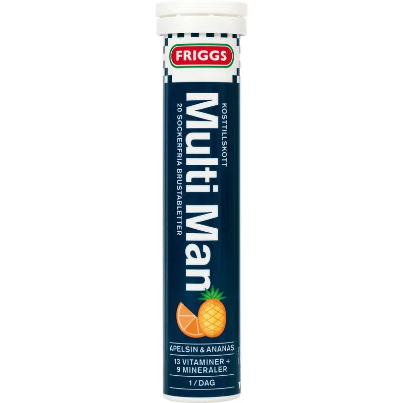 Friggs Multivitamin Man 20 brustabletter