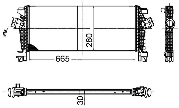 Intercooler MAHLE CI 509 000S