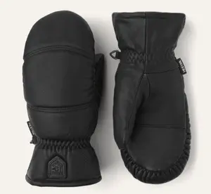 Hestra Leather Box Mitt Black (#8552)