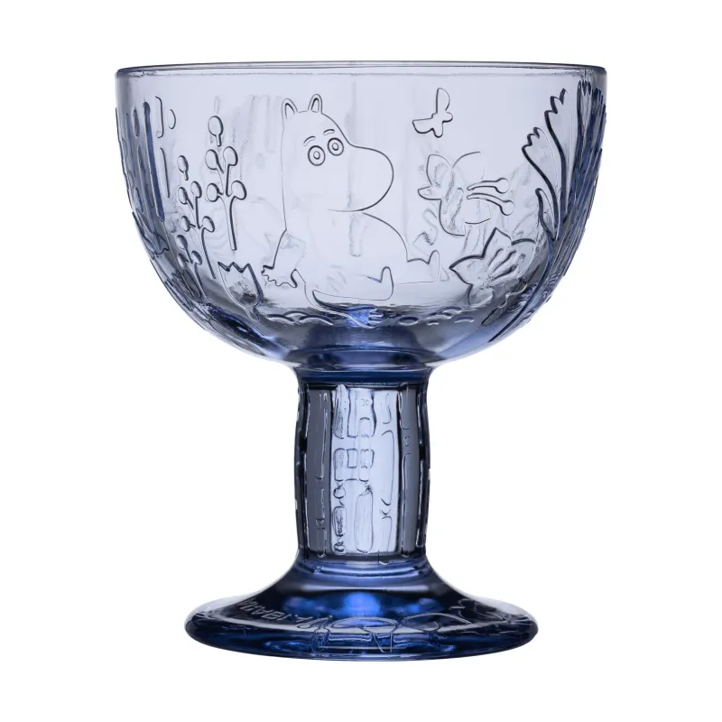 Moomin Arabia Mystikens skog Mumin skål Aqua, Ø14 cm
