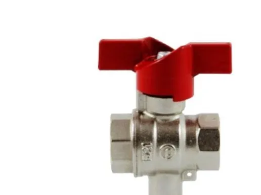 Pettinaroli F x f fullway ball valve with sensor connection red butter