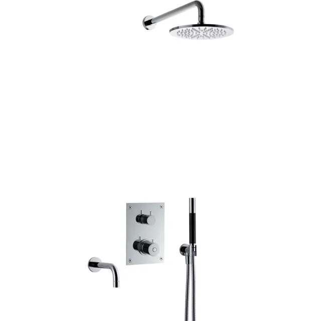 DUSCHBLANDARE BOX 7368 TERMOSTAT INBYGGNAD KROM | Beijerbygg Byggmaterial