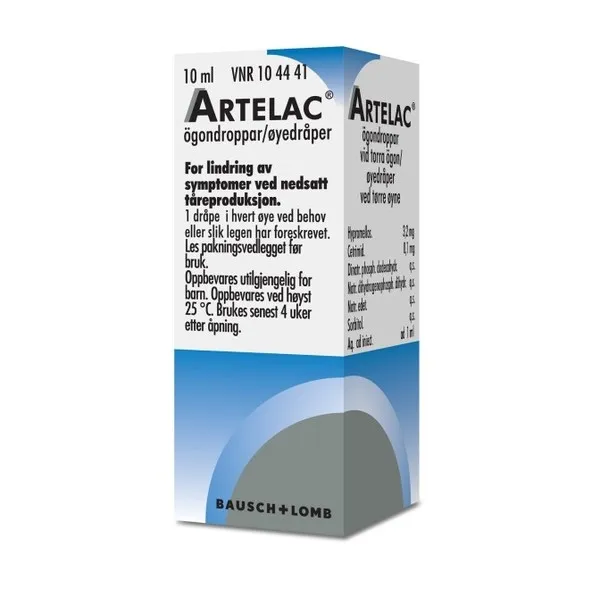 Artelac ögondroppar lösning, 10 ml