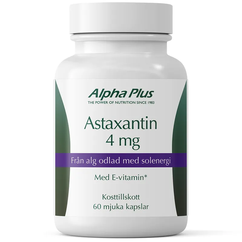 Alpha Plus Astaxantin 4mg 60 kapslar