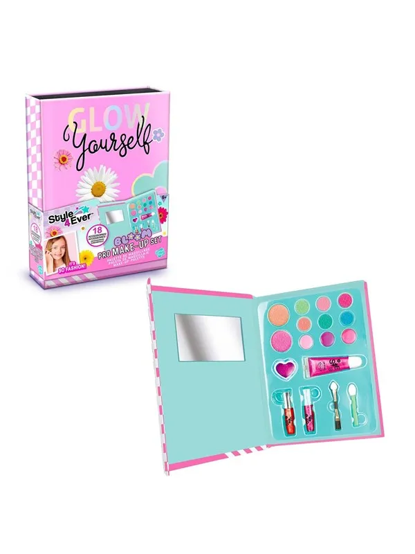 Style 4 Ever Sminkset - 18 Delar - Bloom - Pro Sminkset