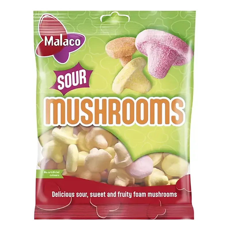 Malaco Sour Mushrooms – 100 g