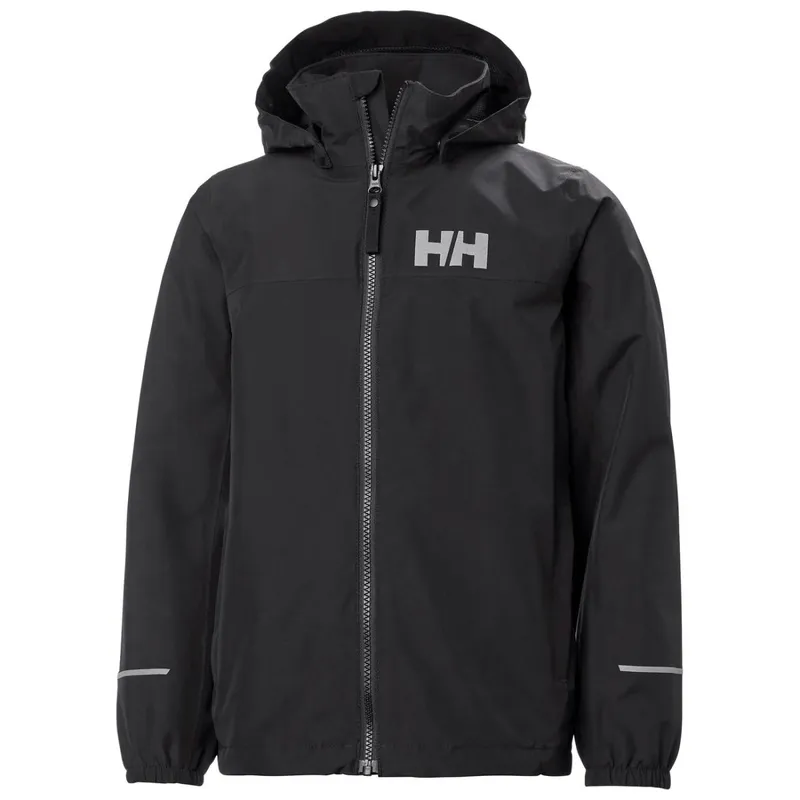 Helly Hansen JR Juell, Regnjacka, Barn, Svart