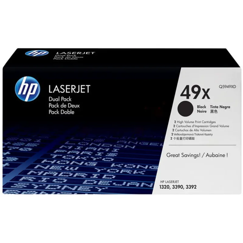 HP 49XD / Q5949XD - Black Laser Toner - Tonerkassett Svart