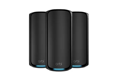 Netgear Orbi 970 Series Quad-band WiFi 7 Mesh 3-Pack, Black Edition