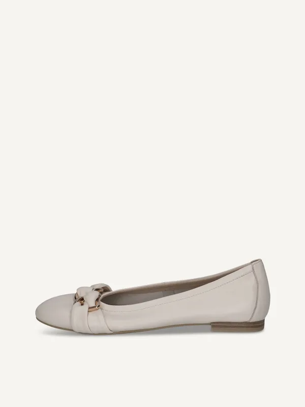CAPRICE Ballerina, yellow, made of Leather with Block heel, Size 39