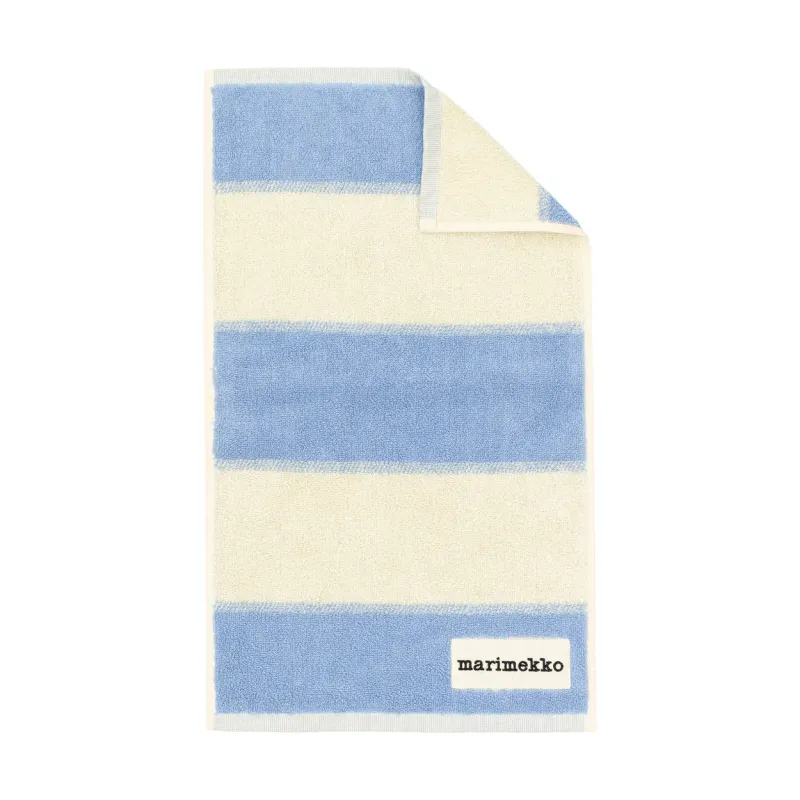 Marimekko Galleria gästhandduk Light blue, melon, 30×50 cm