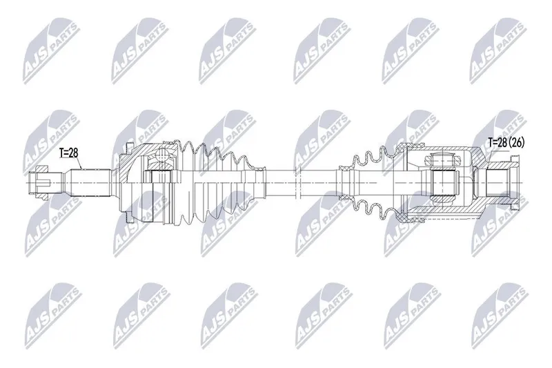 Drivaxel NTY NPW-MS-131