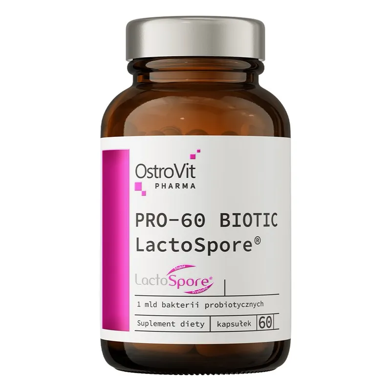 OstroVit – Pharma PRO-60 Biotic LactoSpore, 60 kapslar