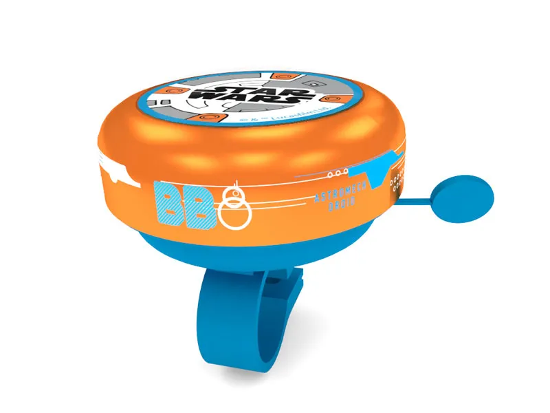 Klassisk Cykelringklocka i metall – Orange 5,5 cm
