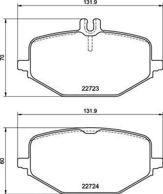 Bromsbelägg BREMBO P 50 161