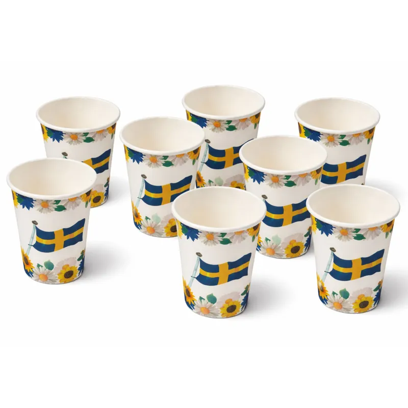 Pappersmuggar Svensk sommar- 8-pack