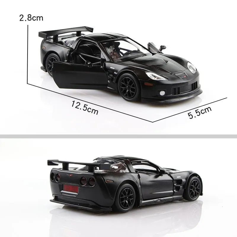 5 tums metallbilsimulering Utsökt diecast & leksaksfordon Chevrolet Corvette C6-R Racing RMZ city 1:36 Legeringsmodell presenter för barn (#5032)