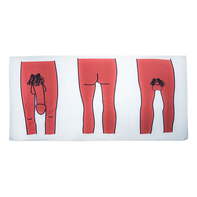 Handduk Naken Man – Mörk