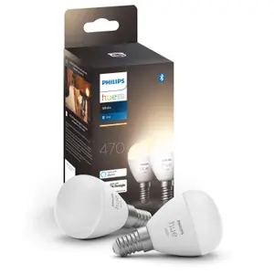 Philips Hue White P45 E14 Klotlampa - 2-Pack