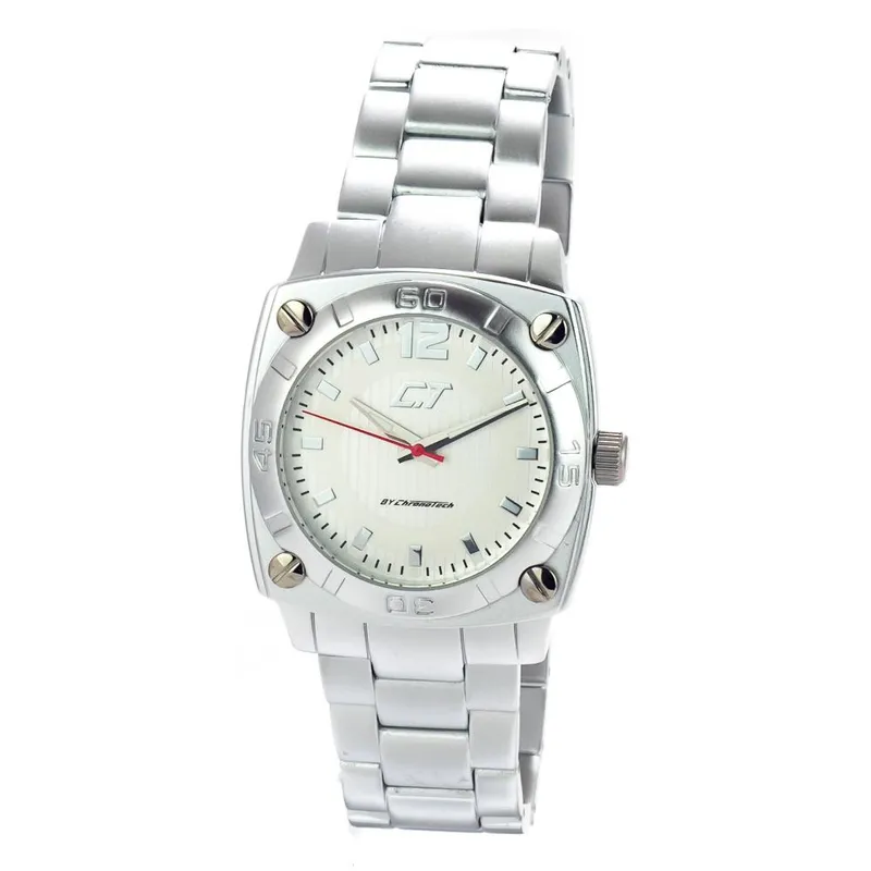 Klocka CHRONOTECH CC7079M-06M. Kvarts, Färg silver. Man.
