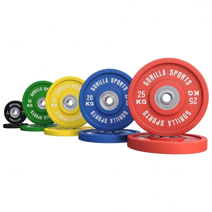 Bumper Plates COLOR 51mm 5-25kg – Svart – 5kg