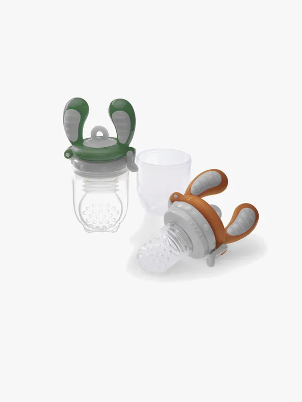 Kidsme Food Feeder 2-Pack, Orange/Grön