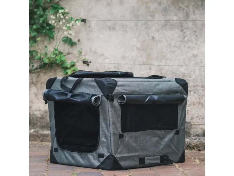 Dogman Milou Canvas Crate Grey Medium 60x42x42cm
