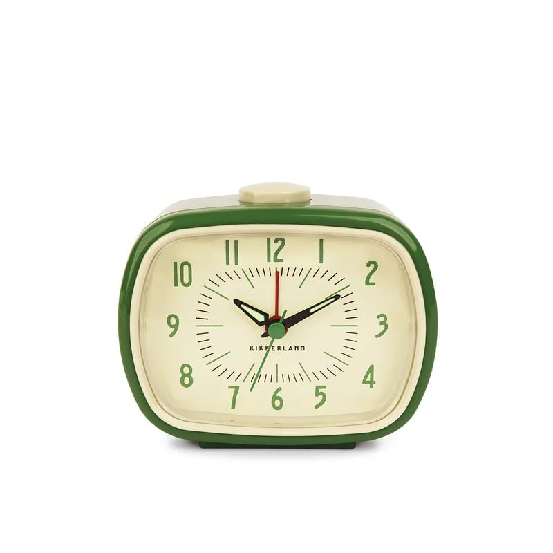 Kikkerland Retro Alarm Clock - Green