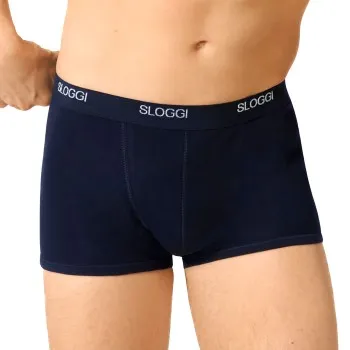 Sloggi Kalsonger For Men Basic Shorts Marin bomull Medium Herr