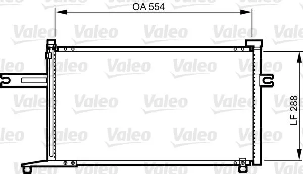 Kondensor, klimatanläggning VALEO 814300