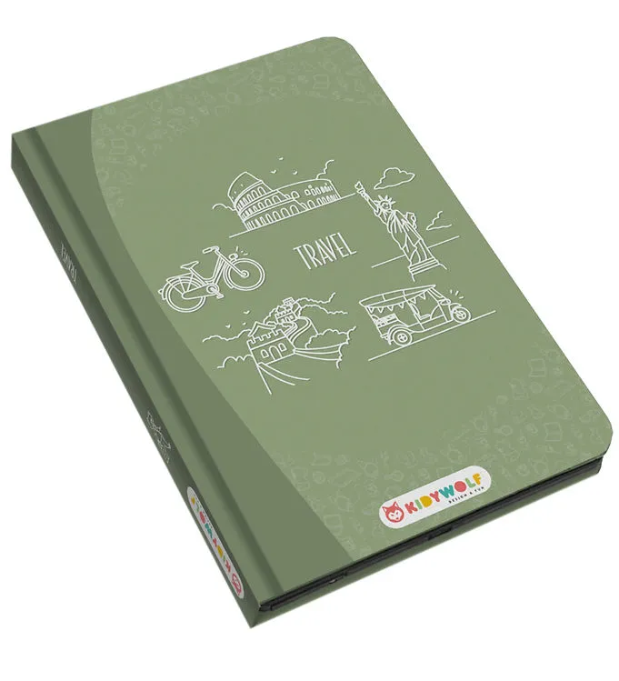 Kidywolf LCD-teckentavla m. 30 motiv - Kidydraw-Mini - Travel