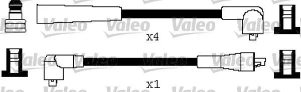 VALEO 346496 Tändkabelsats