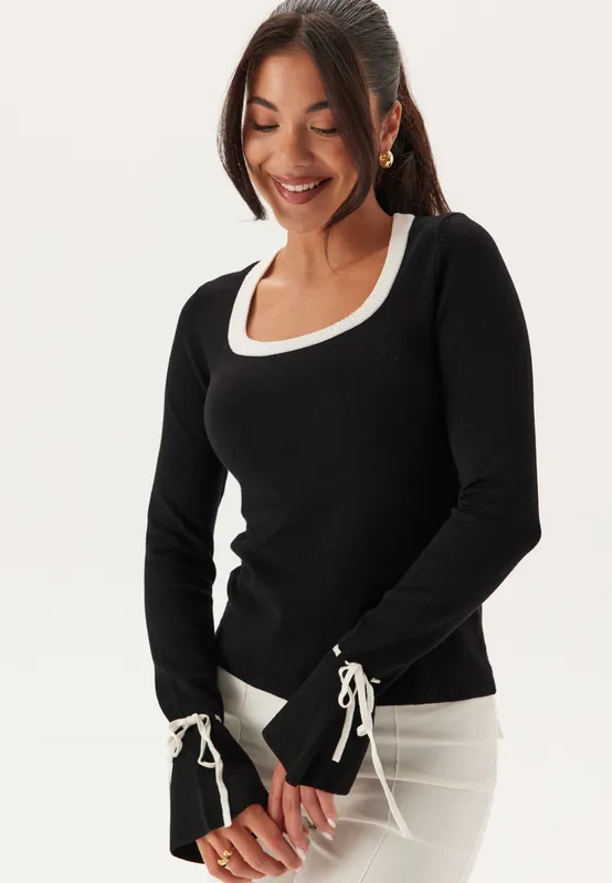 Knitted Bow Sweater (#1280)