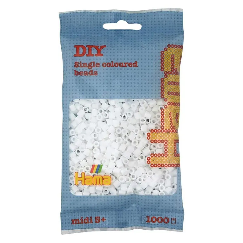 Hama Ironing beads - White 1000 pcs