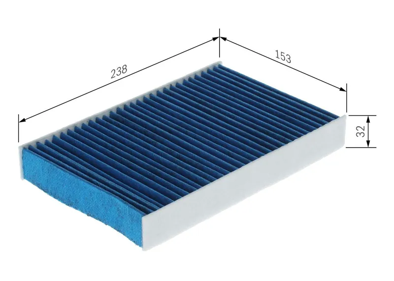 Kupéfilter BOSCH 0 986 628 650