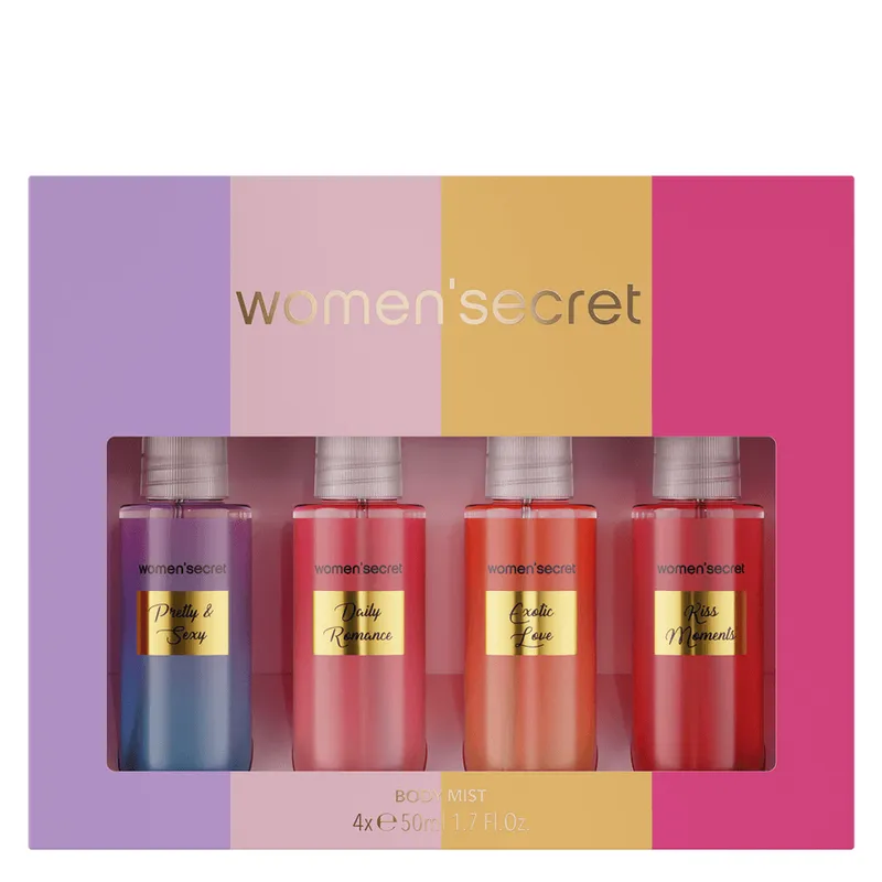 Women’s Secret Lot de 4 Brume pour Corps 50ml*4