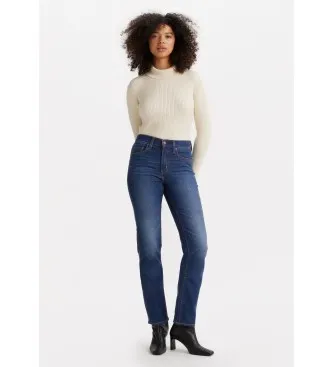 Levi’s för kvinnor. 18883-0304 Jeans 724 High Rise Straight blå (27/32), Casual, Bomull, Denim