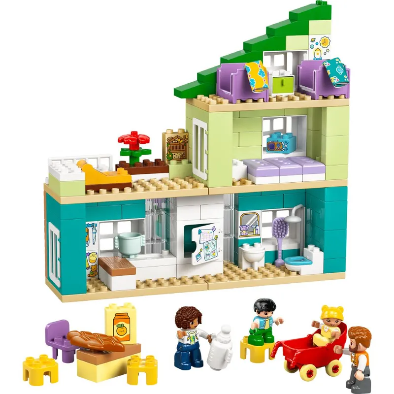 3-i-1 Moderne familiehus med figurer LEGO byggeklodser DUPLO Town 10470